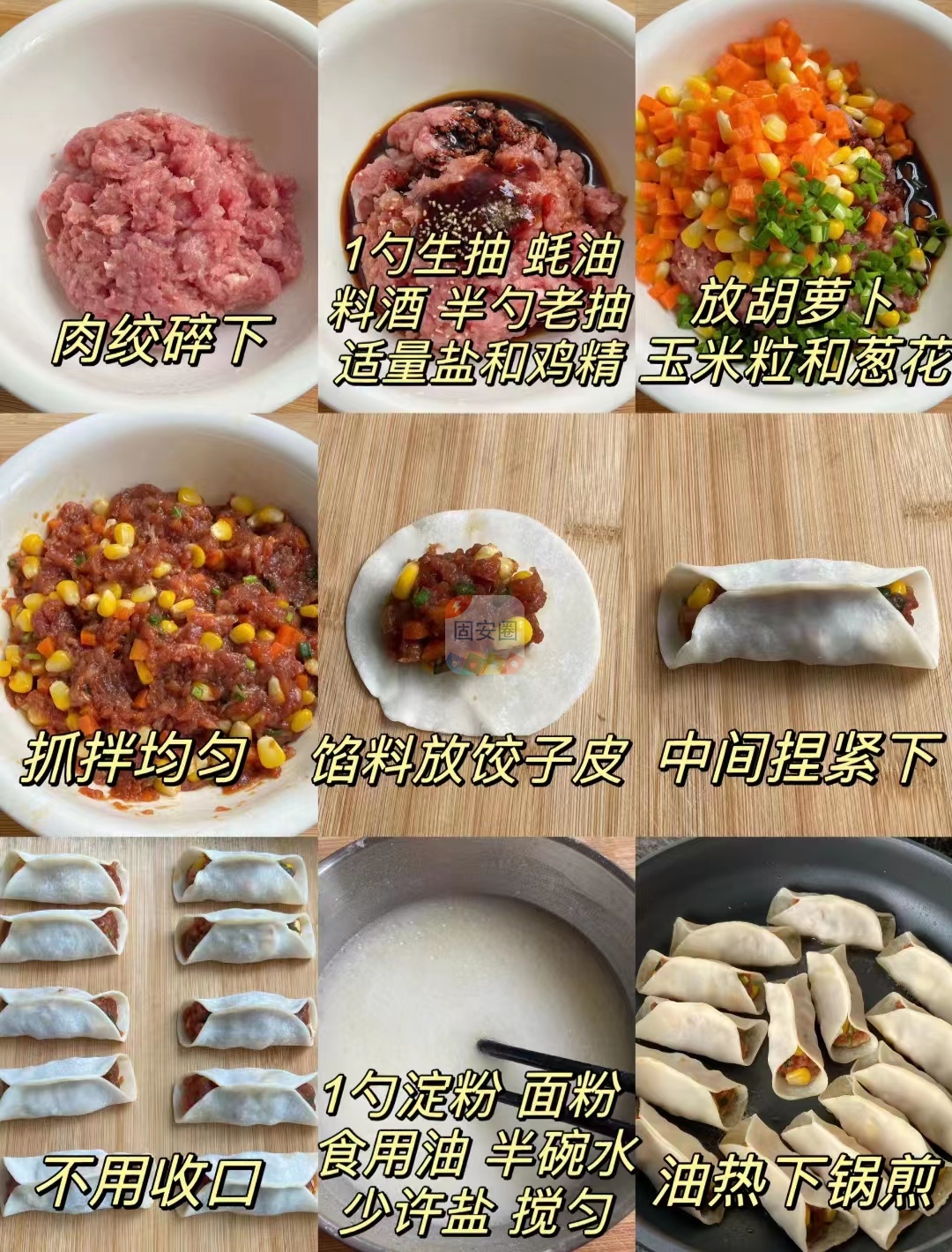 香酥的肉沫锅贴，皮薄馅多超好吃！1266 作者:中国大厨 帖子ID:209279 