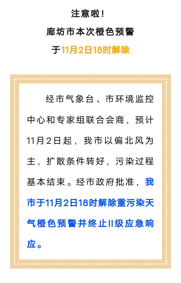 权威发布！11月2日18时，固安解除并终止II级应急响应！5514 作者:峰华花园 帖子ID:259669 权威发布,发布,11月2日,廊坊,廊坊市