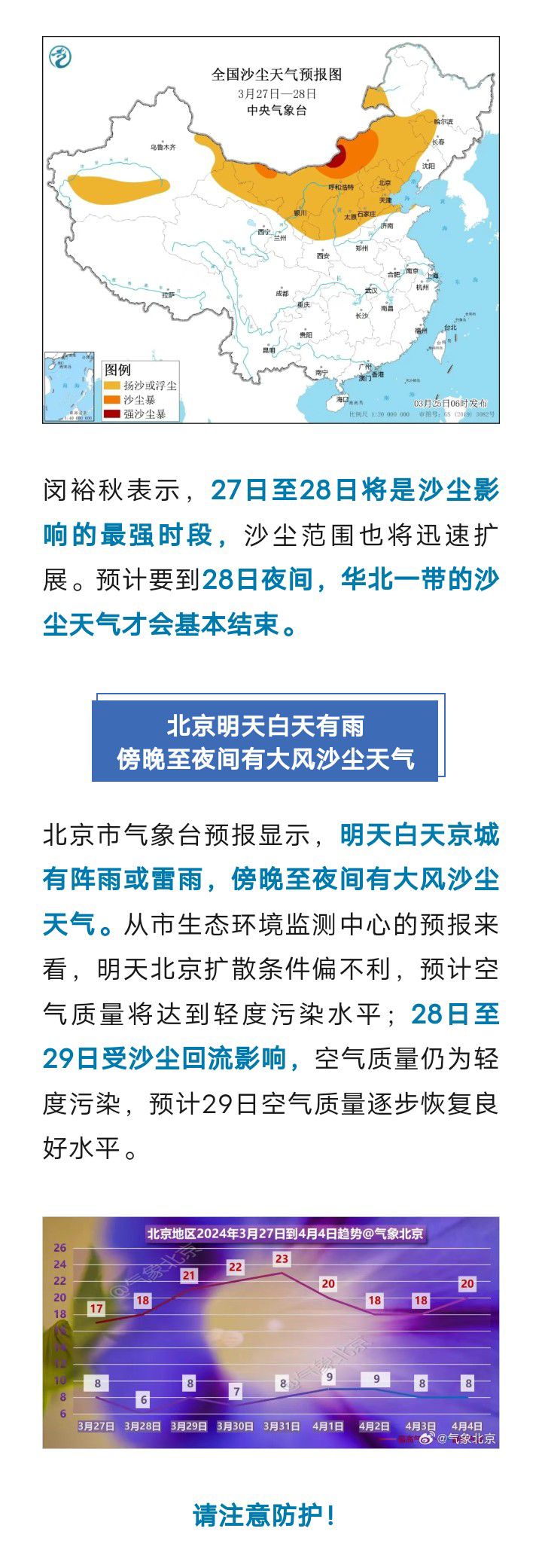 沙尘暴黄色预警！明起影响北京，这种沙尘，今春首次7433 作者:乁沙漠 帖子ID:295856 沙尘暴,黄色预警,影响,北京,这种