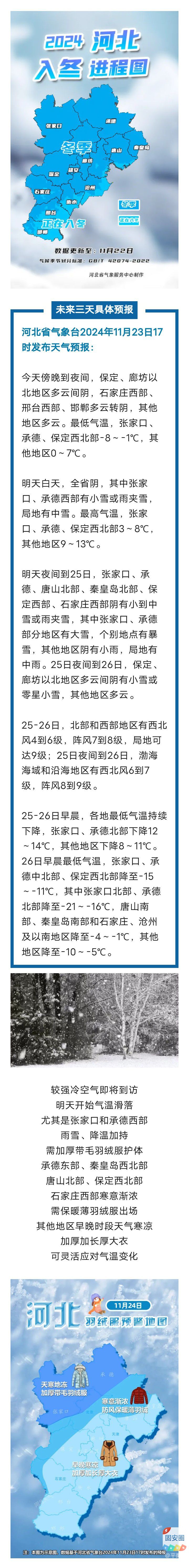 最低-21℃，大雪+暴雪+阵风9级，今冬首场寒潮来袭！河北未来三天……1469 作者:平衡车 帖子ID:368830 