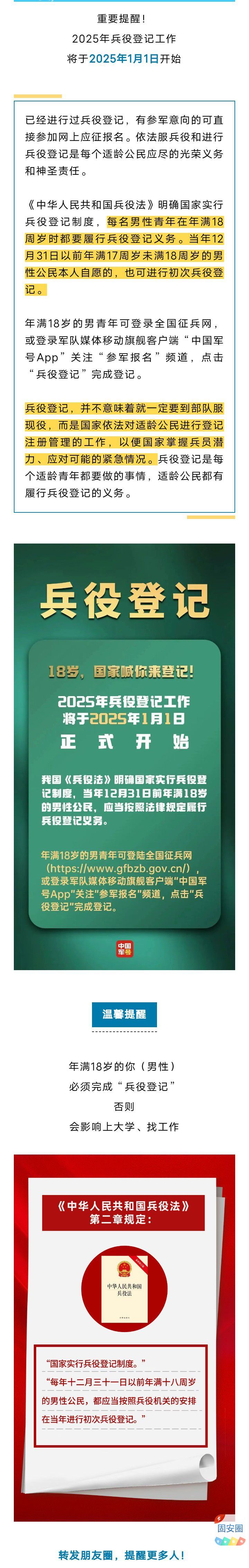 注意！即将开始，固安适龄男子都要登记8003 作者:平衡车 帖子ID:374437 